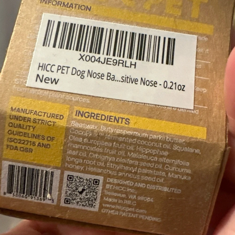 Pet Nose Butter Relief treatment for pets dog cat rabbit bird Lot of 2